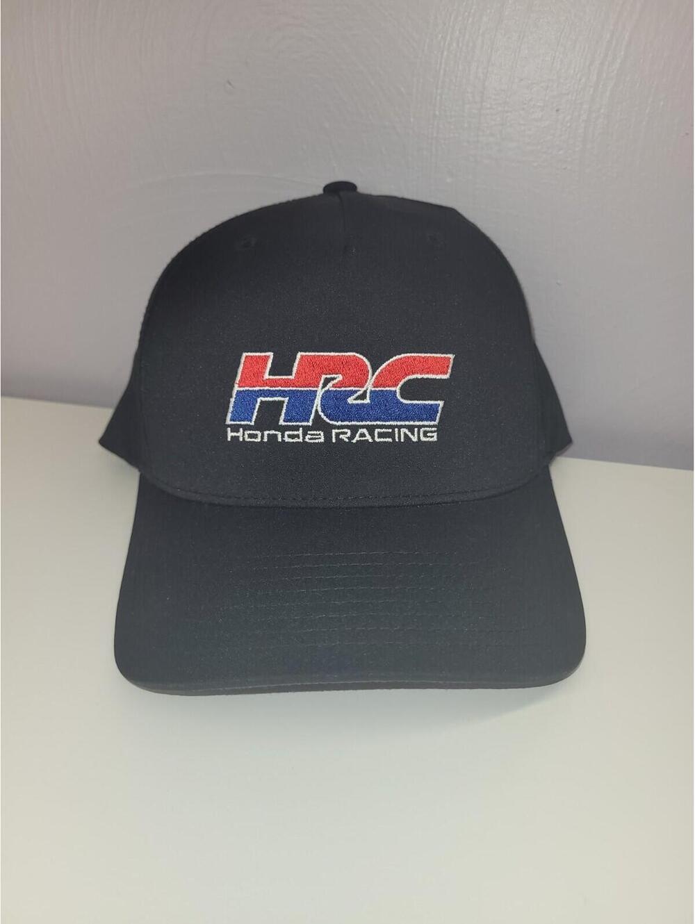 You Know HRC Honda Racing Black Hat Embroidered Logo Adjustable Snap Vented Cap
